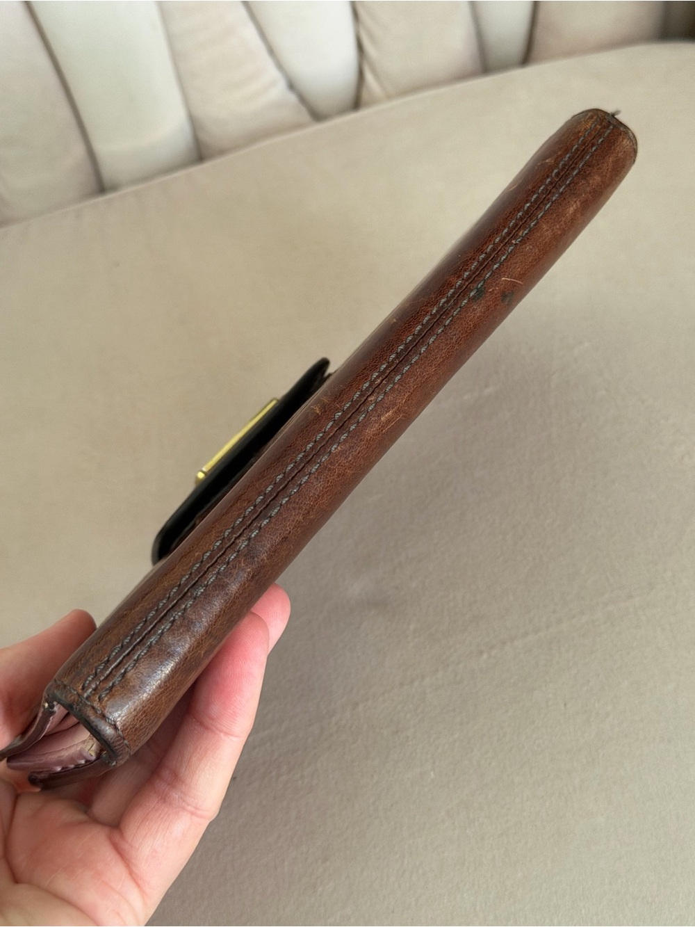 Coach Brown Leather Continental Wallet with Signature Horse & Carriage Plaque - Picture 6 of 16